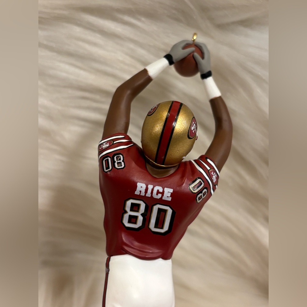 NFL San Francisco 49er Jerry Rice Hallmark Keepsake Ornament Handcrafted 2003 - Picture 7 of 8